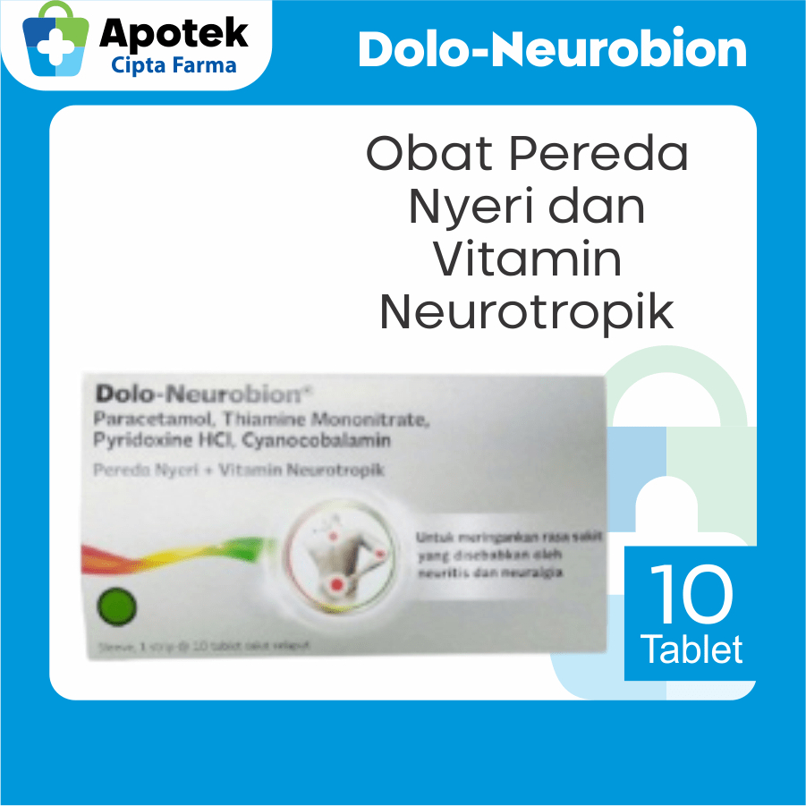 Dolo Neurobion 10 Tablet Paracetamol 500mg Vitamin B1 Vitamin B6 Vitamin B12 Obat Pereda Nyeri Sendi