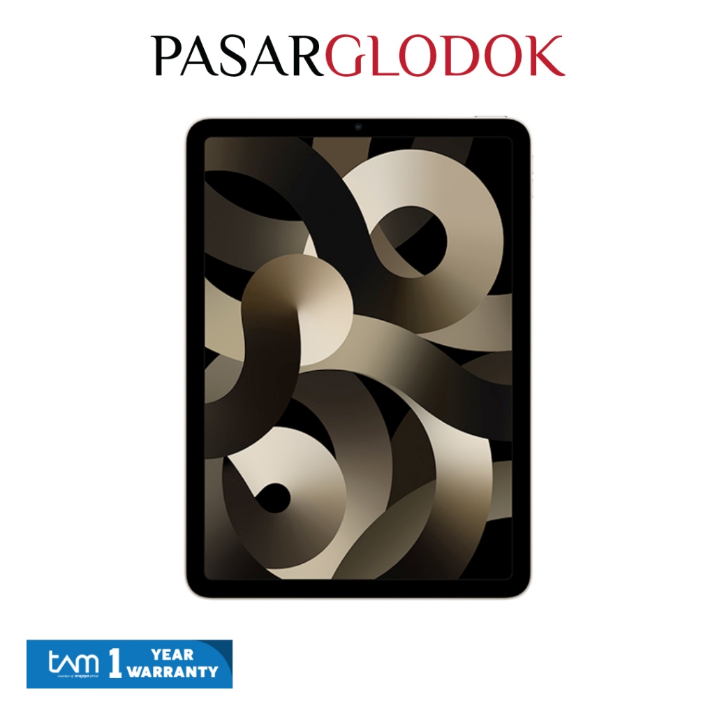 Apple Ipad Air 5 Sarlight 256 GB (Gen 5) Wifi -Garansi Resmi