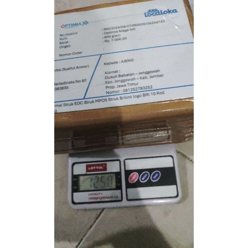 

Struk kertas EDC 10 roll