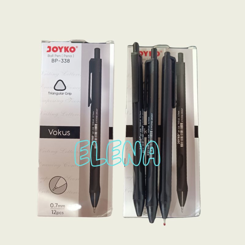 

pen joyko BP - 338 /ball pen joyko hitam/ pulpen joyko 0,7mm/pen joyko tiktek/cetek