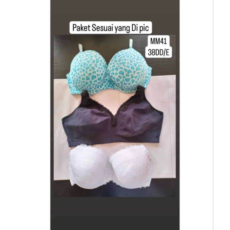 Delaqueen | BRA PAKET PROMO ISI 3 SIZE 38DD/E