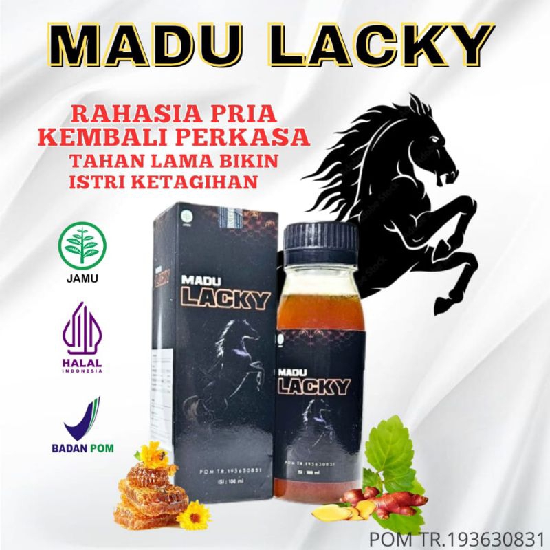 MADU LACKY  MADU KUAT TAHAN LAMA ORIGINAL BPOM ISI100ML