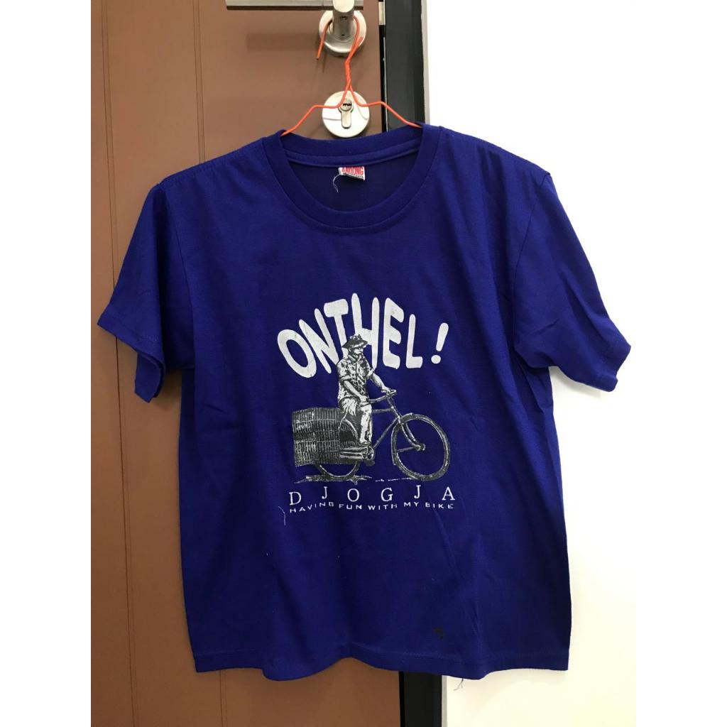 BAJU ONTHEL JOGJA/BIRU TUA/PRELOVED/KAOS BEKAS