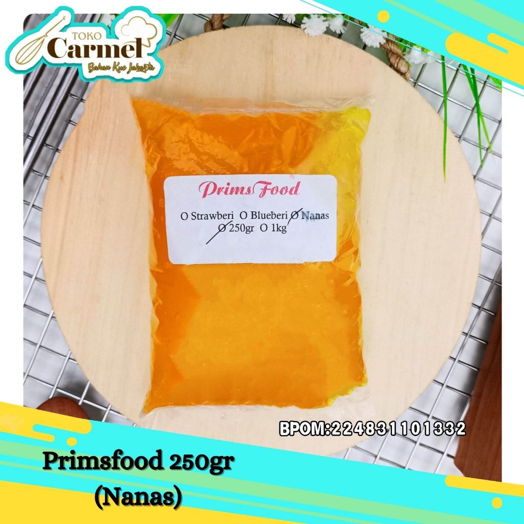 

Selai Buah TAHAN BAKAR Primsfood Filling Repack 250gr - Selai Roti / Isian Donat / Fill