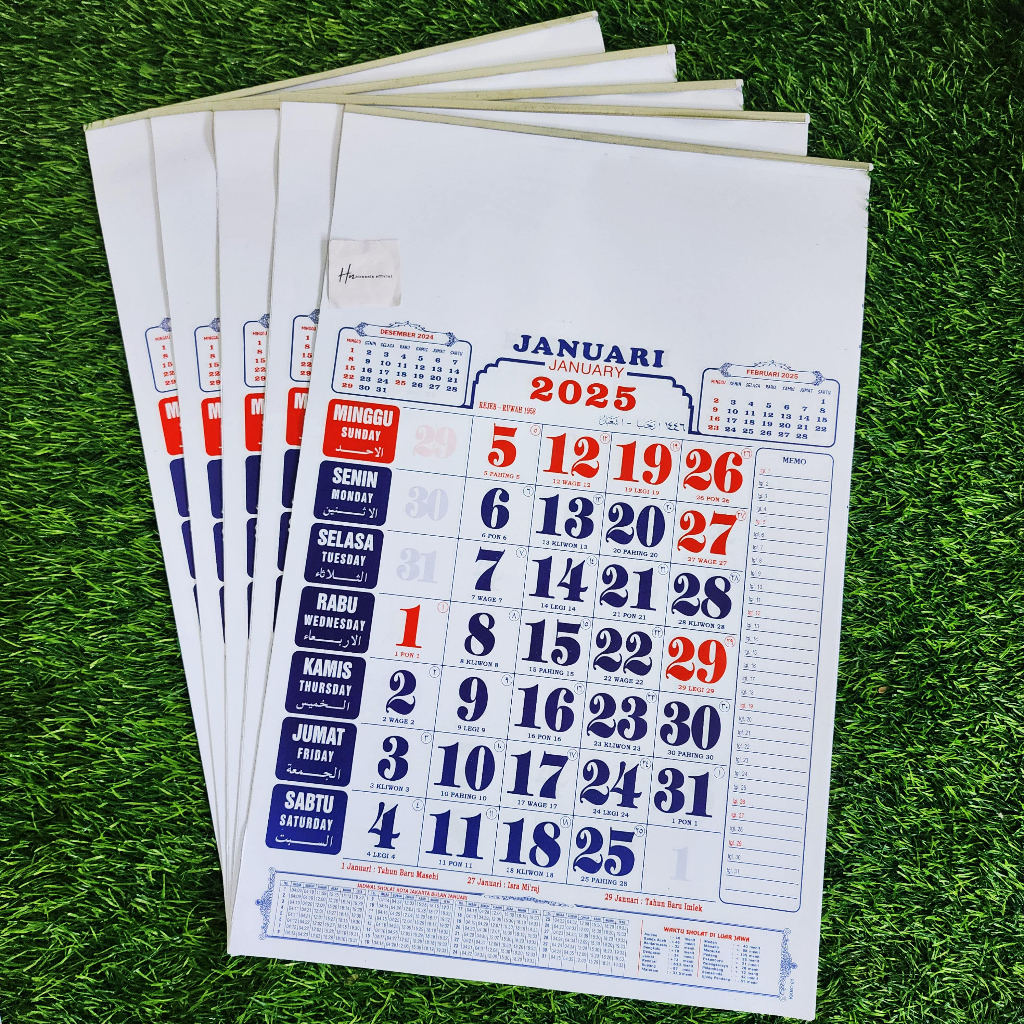 

KALENDER KERJA UKURAN 32×48 CM TAHUN 2025 / KALENDER DINDING TAHUN 2025 MURAH