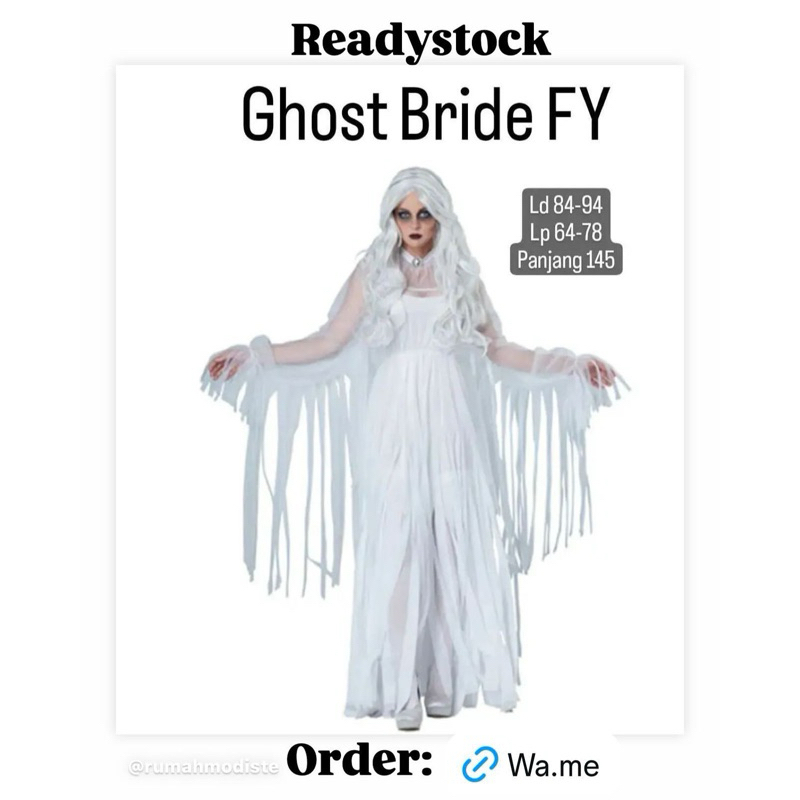 kostum halloween ghost hantu