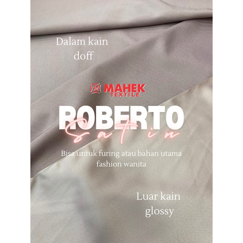 Satin Roberto Premium / Roberto Cavalli / Kain Polos / Kain Seragam Keluarga / Seragam Bridesmaid