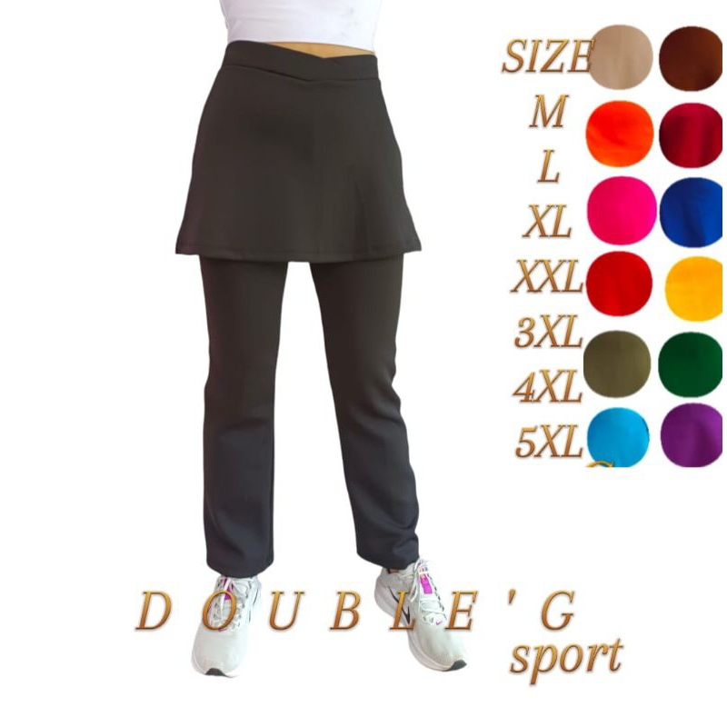 CELANA ROK SPORT  WANITA SENAM ZUMBA JOGGING FITNESS AEROBIC YOGA GYM/Celana Rok Olahraga Wanita Scu