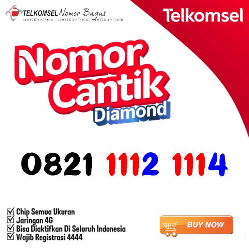 Nomor Cantik Simpati 1112 1114