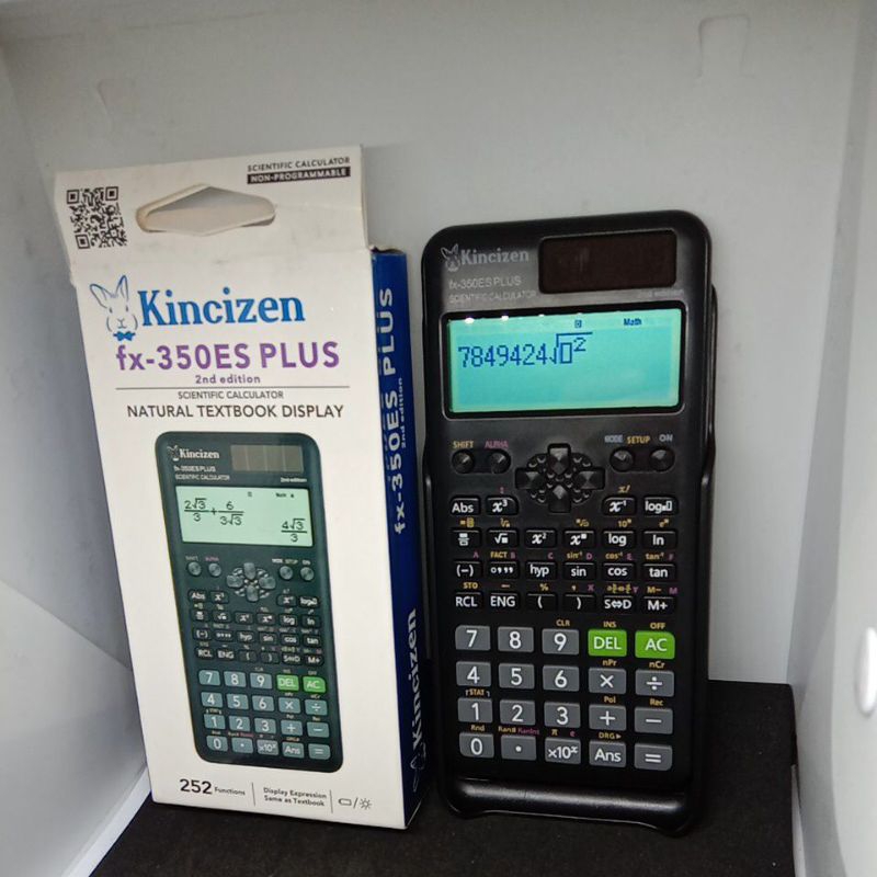 

Calculator Kincizen Fx-350ES PLUS warna hitam