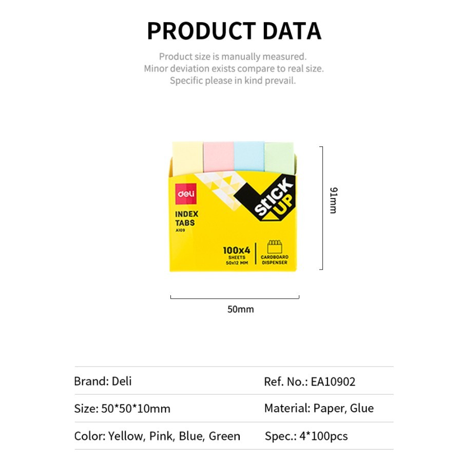 

TBMO DELI PAPER INDEX TABS EA11002