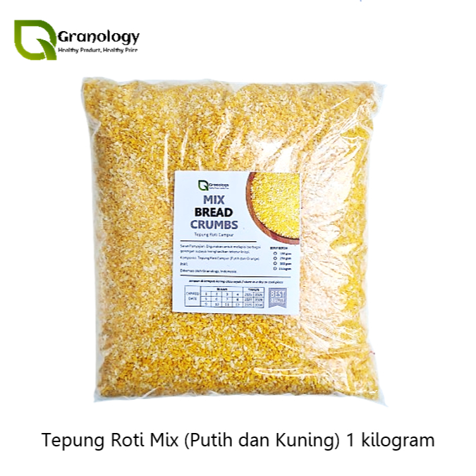 

Tepung Roti Panir Mix / Breadcrumb Mix / Tepung Panko (1 kilogram) by Granology