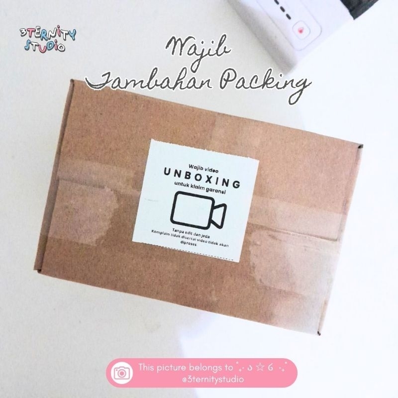 

PACKING TAMBAHAN BUBBLEWRAP/KARDUS