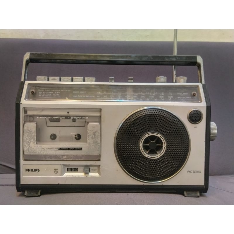 Radio Tape Philips TR-3720 jadul nyala Fm