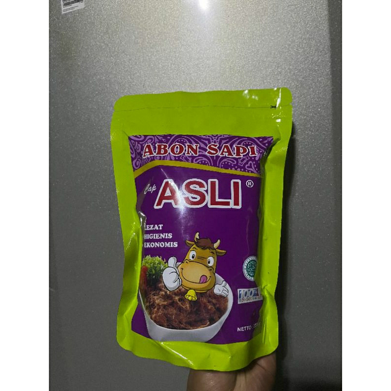 

Abon Sapi Cap Asli Premium / Kemasan 250gr Renyah dan Gurih