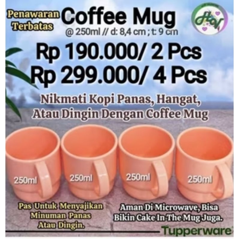 Fuchsia royale clear mug (4pcs) 260k ori 100%