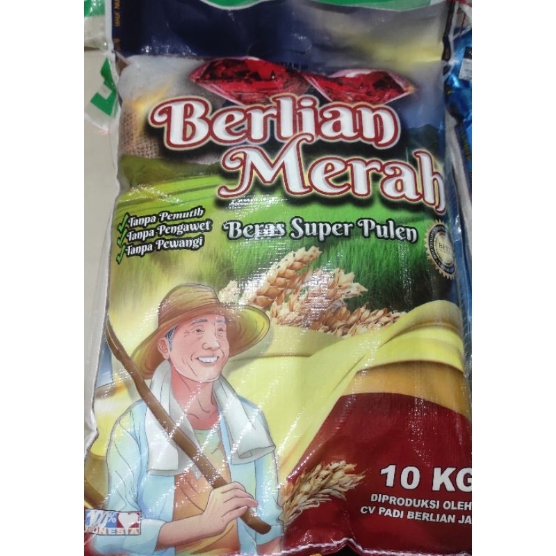 

Beras super pulen Berlian Merah 10kg ftz