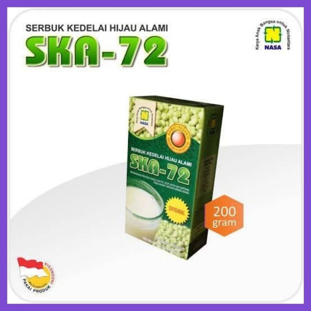 

Natural Nusantara Ska-72 Susu Kedelai Serbuk Kedelai Hijau Alami Penggemuk Badan 1 bungkus