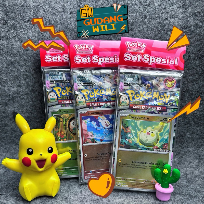 Kartu Pokemon Bimbingan Rasi spesial Set Indomaret Murah