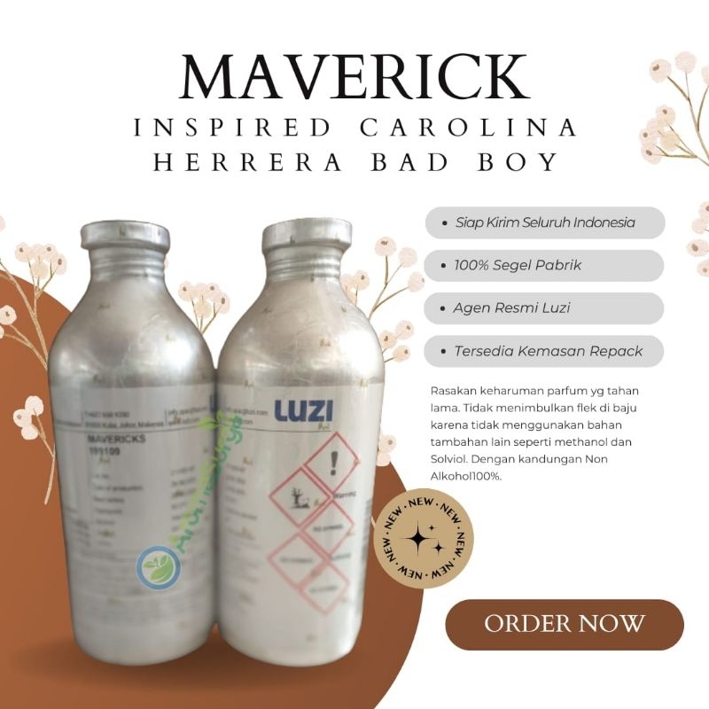 BIBIT PARFUM LUZI MAVERICKS 199109 SEGEL PABRIK 0,5KG