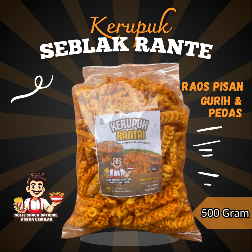 

1/2 Kg KERUPUK SEBLAK KEPANG BANTAT MATANG | KERPUK RANTE | ANEKA CEMILAN PEDAS | KHAS TASIKMALAYA