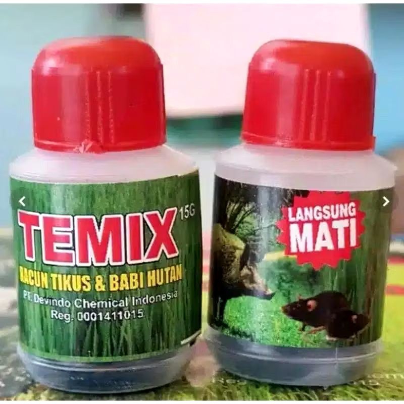 Racun tikus ampuh Temix botol (bundling 3botol)