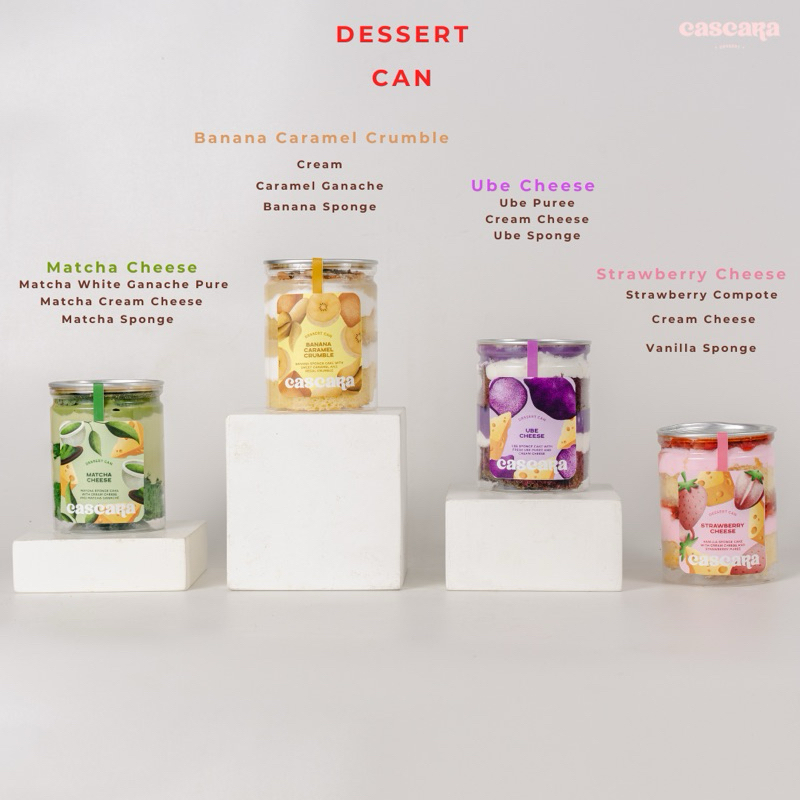 

Cascara Cookies - Dessert Can Cake in Jar Dessert Box Kue Dessert Bolu Cream 250ml