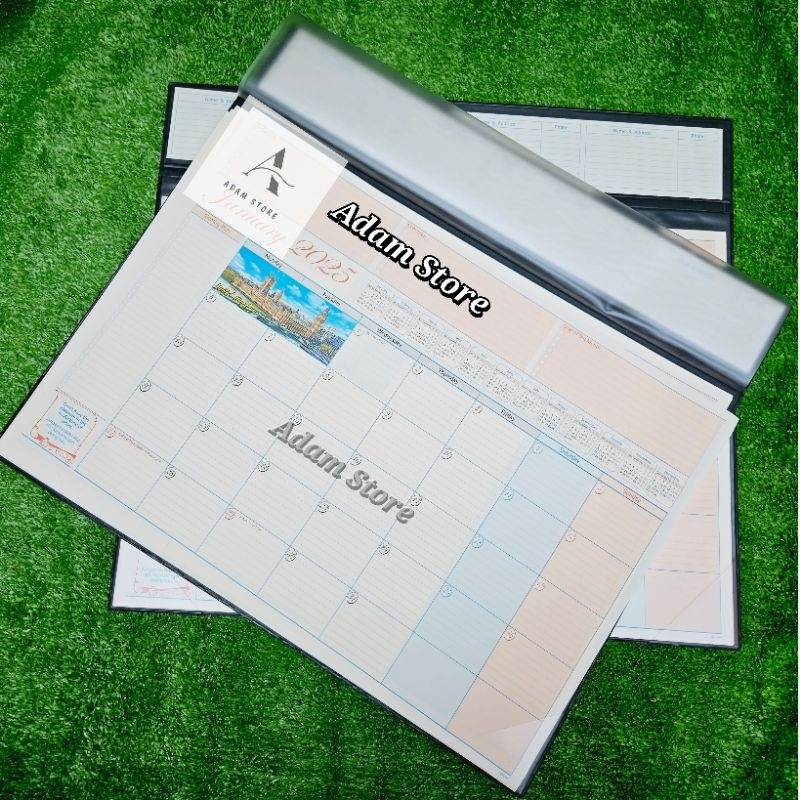 

Agenda meja deskmat 2025 Agenda Table Planner Deskmat Ukuran 39'5 x 52,4 cm TH 1429