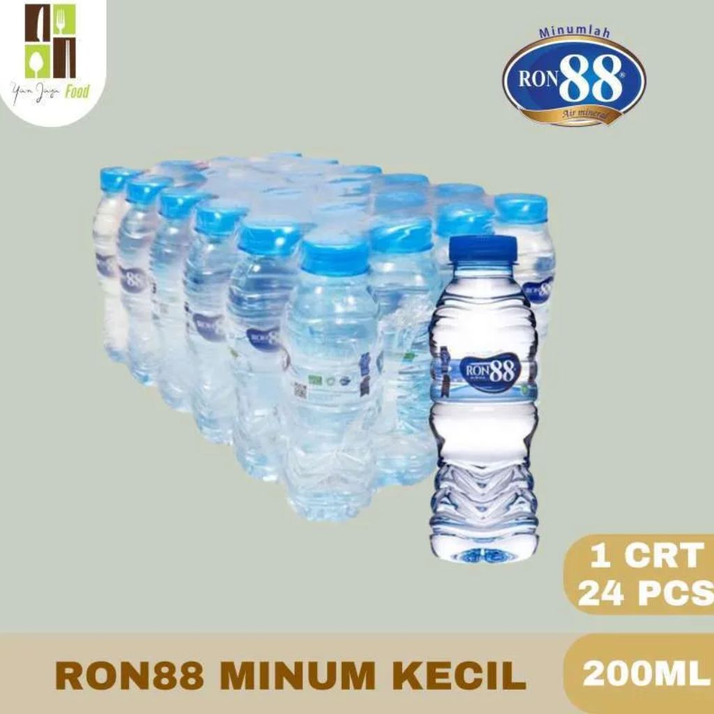 

Ron88 Ron 88 Botol Mini 200 ml 1 Karton Air Mineral Isi (24 pcs)