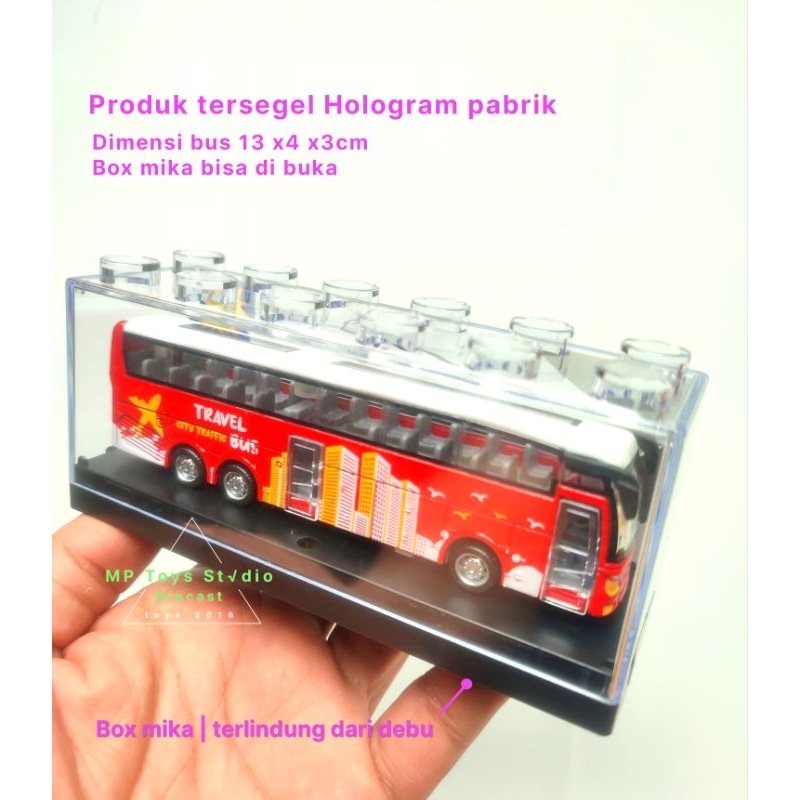 Mainan koleksi diecast luxury bus sekolah bus travel alloy metal toys school bus diecast bus trans d