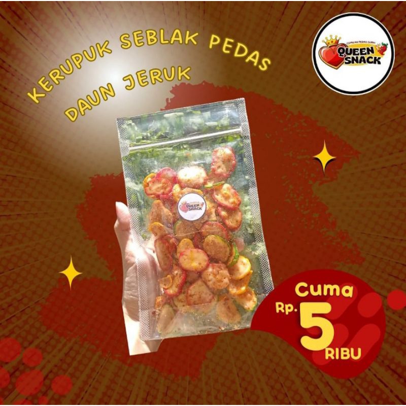 

KERUPUK SEBLAK PEDAS DAUN JERUK 50gr