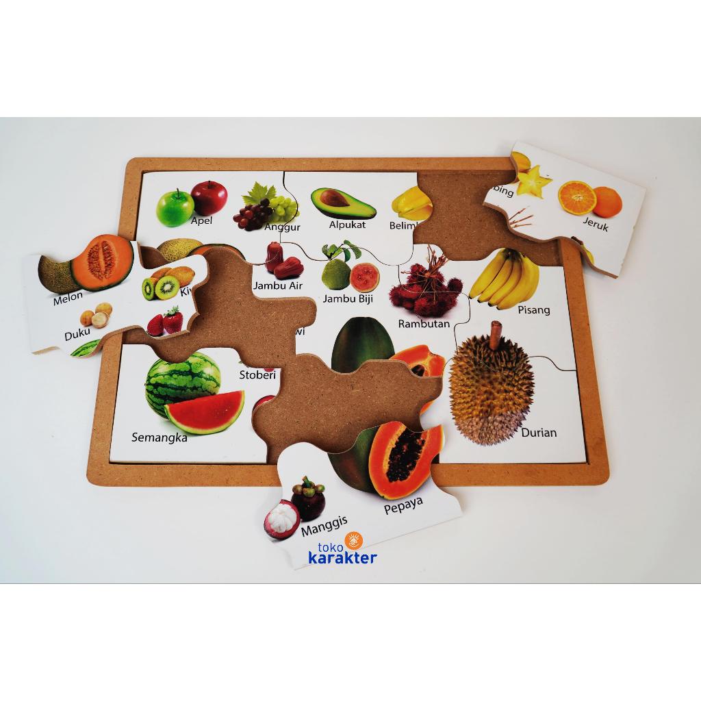 MAINAN EDUKATIF PUZZLE BUAH DAN SAYUR