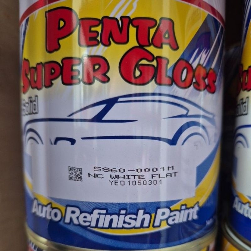 Penta Super Gloss Putih Doff // NC White Flat 0001M // 1Kg