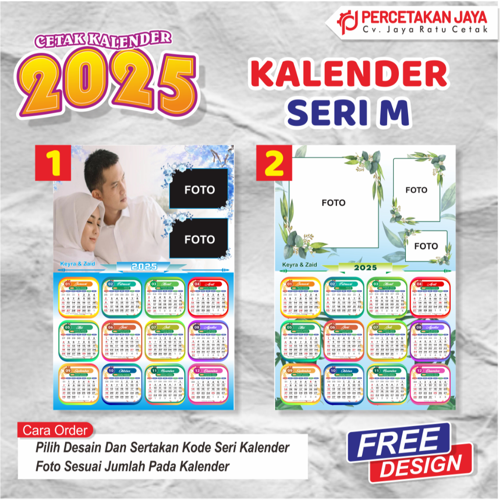 

KALENDER 2025 1 HARI JADI KARAKTER SERI M CUSTOM FOTO 01-10