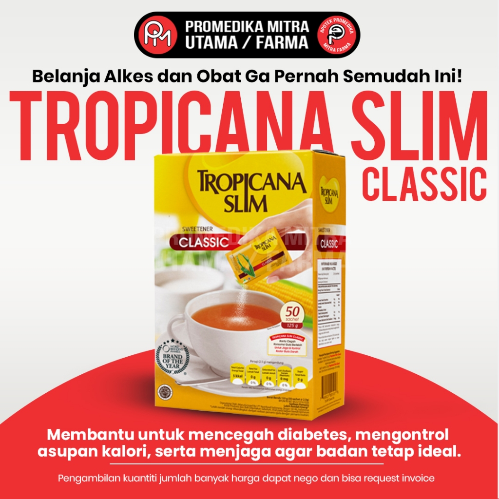 

Tropicana Slim Classic 50's / Box / Gula Kesehatan