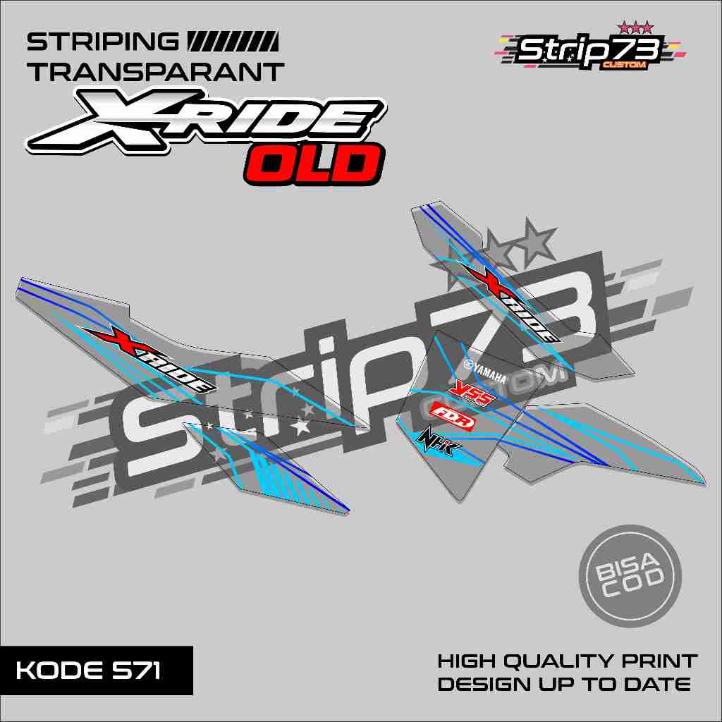 571 STRIPING TRANSPARAN X-RIDE OLD - STRIPING TRANSPARAN X-RIDE OLD SIMPLE LIST
