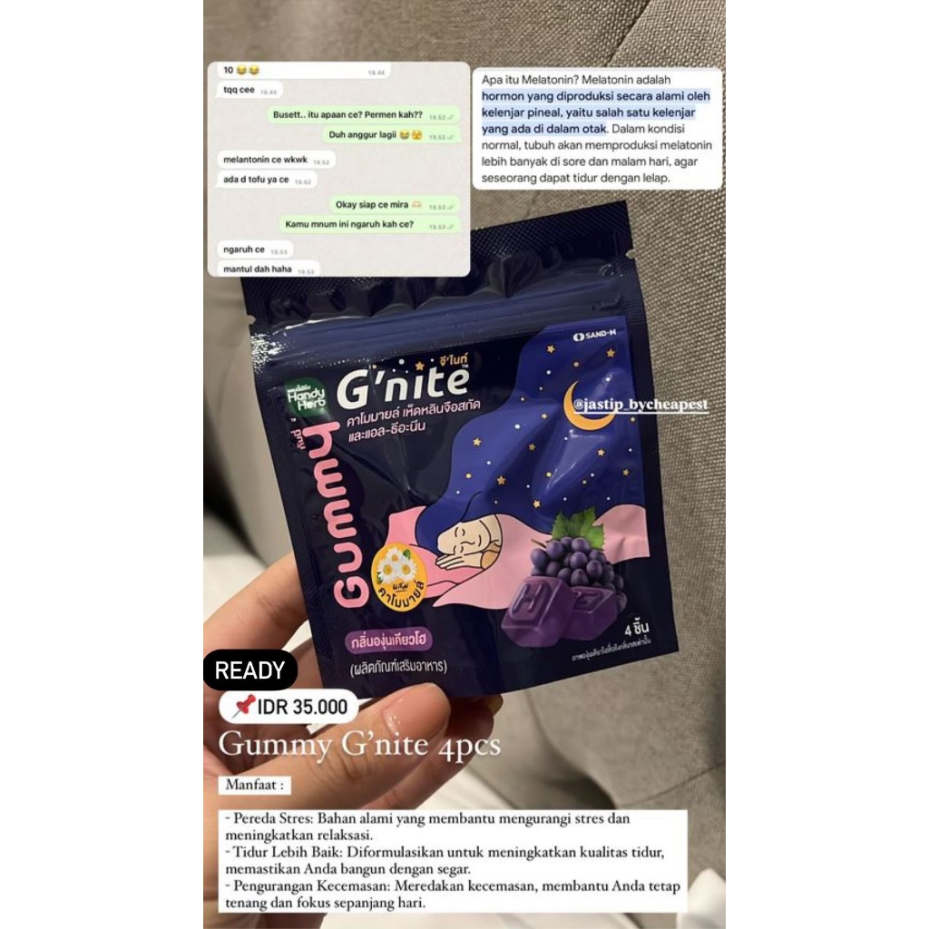 

Gummy Gnite untuk sulit tidur Original TH