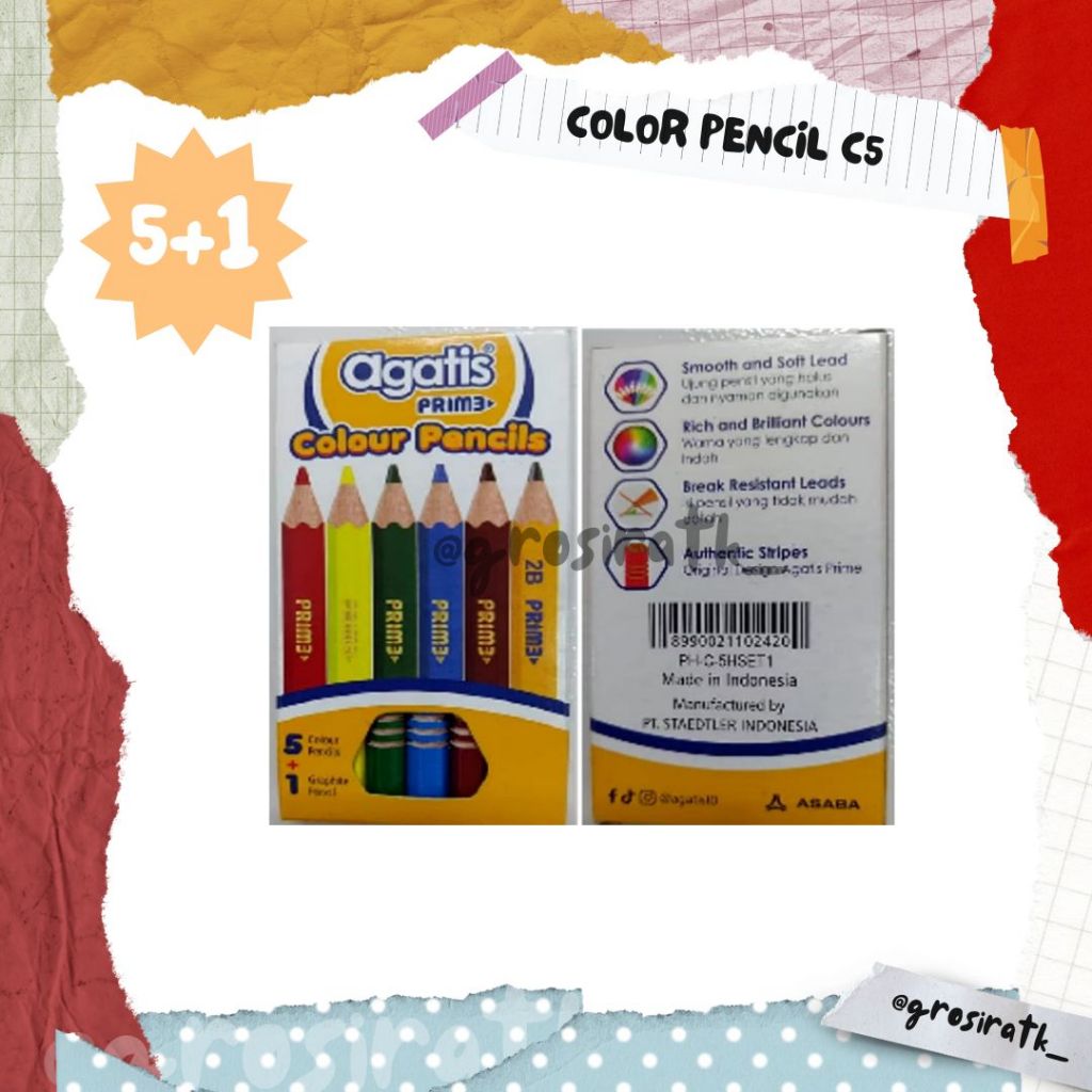 

AGATIS PRIME PERMANENT COLOR PENCIL C5 WARNA