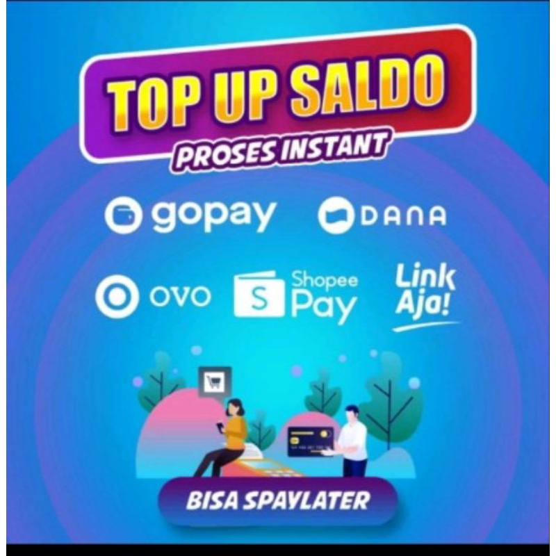 

sticker saldo dan top up pulsa all operator