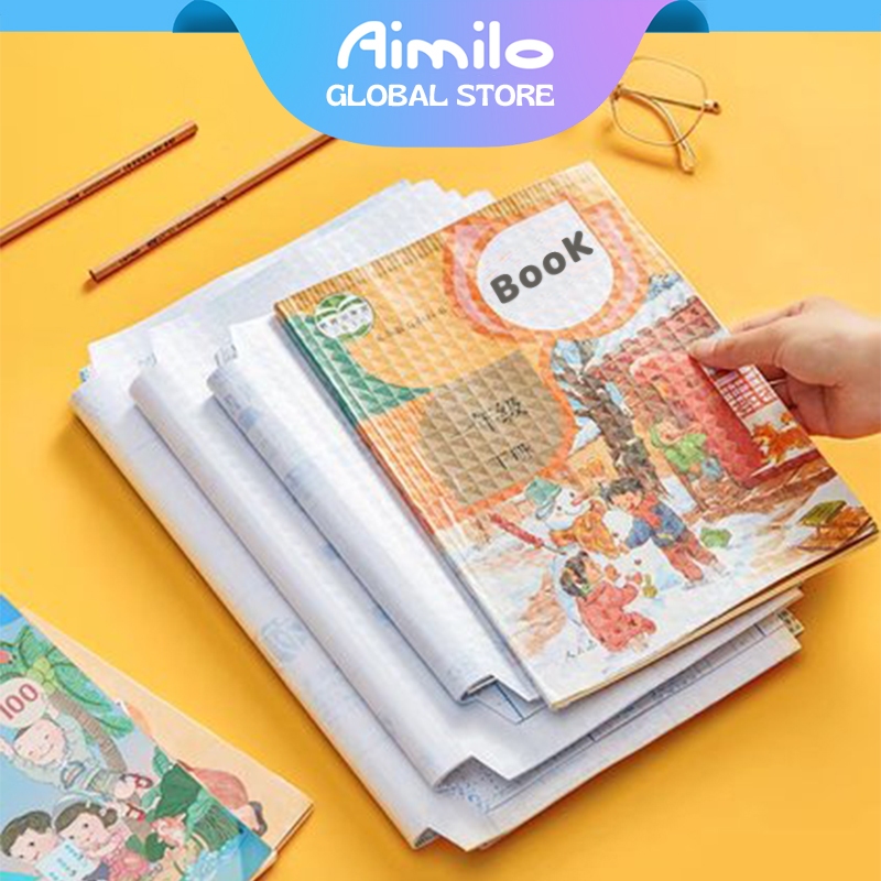 

[READY] Aimilo Sampul Buku Plastik PVC Tahan Air Sampul Plastik Lks Film Pelindung Buku Tulis 10 Lembar