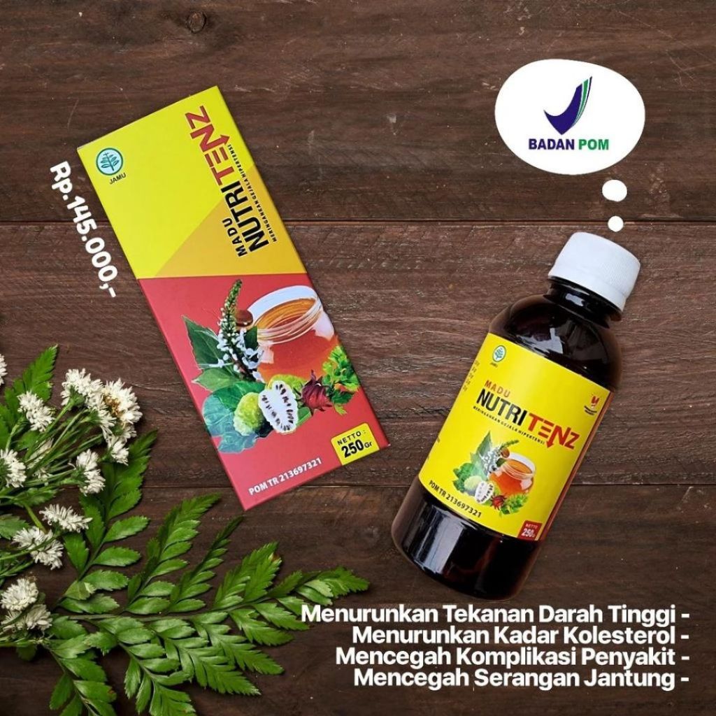 

Nutritenz 250gr Madu Hipertensi BPOM asli