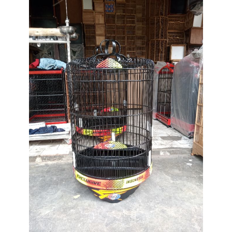 sangkar bulat Kacer Poksay,jalak airbrush