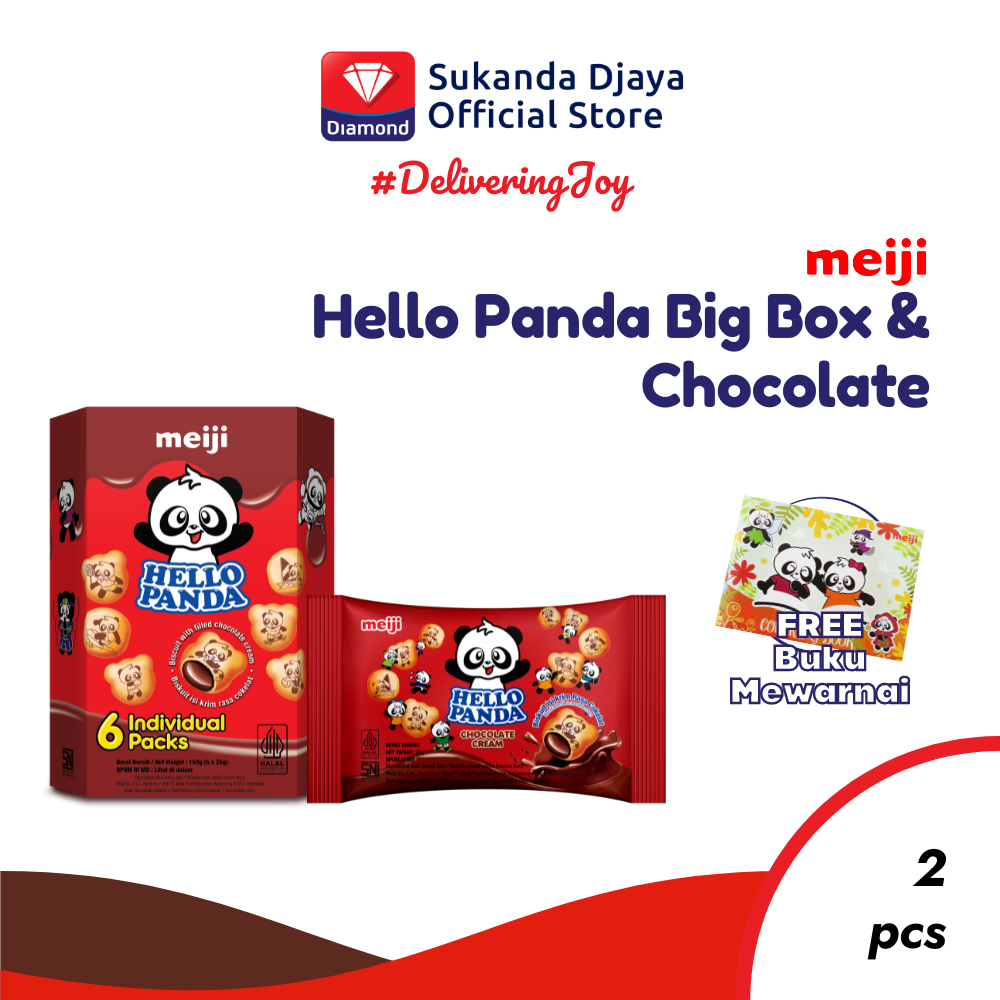 

Meiji Hello Panda Biskuit Big Box Snack Ringan