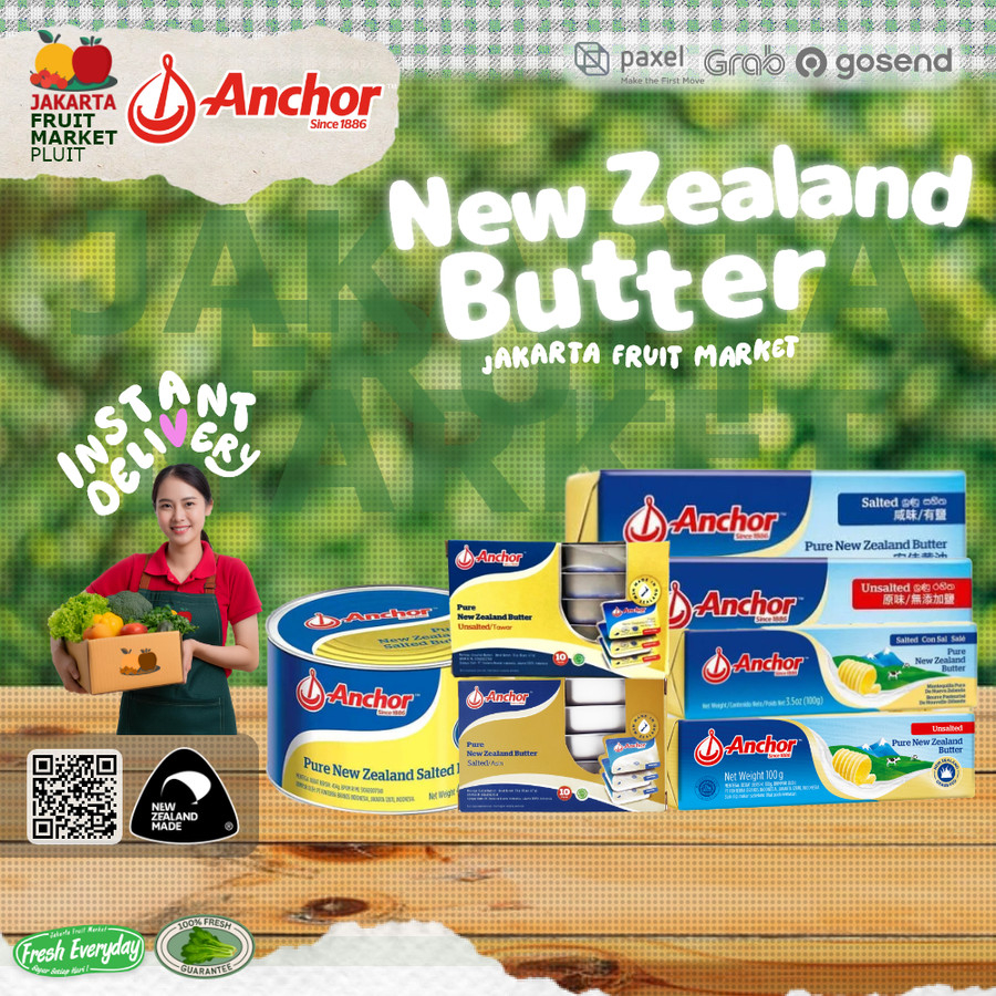 

ANCHOR PURE NEW ZEALAND SALTED / UNSALTED BUTTER ALL SIZE