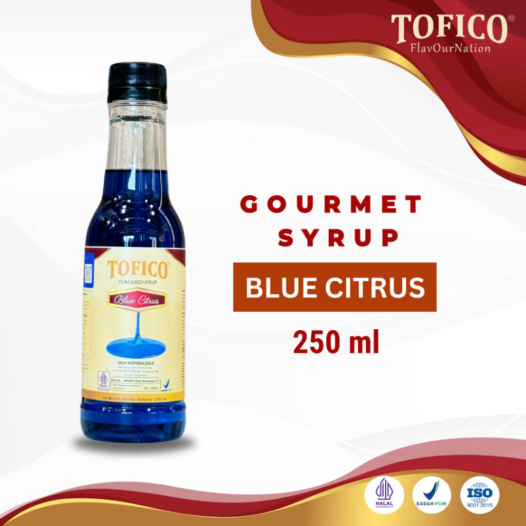 

Syrup Blue Citrus Tofico / Sirup Rasa Blue Citrus 250 ML / Tofico Syrup Official