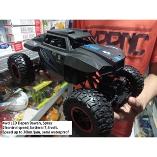 RC Surabaya Mainan Mobil RC 2Speed Propo 4WD Asap Led 1:14 Bisa Mabar