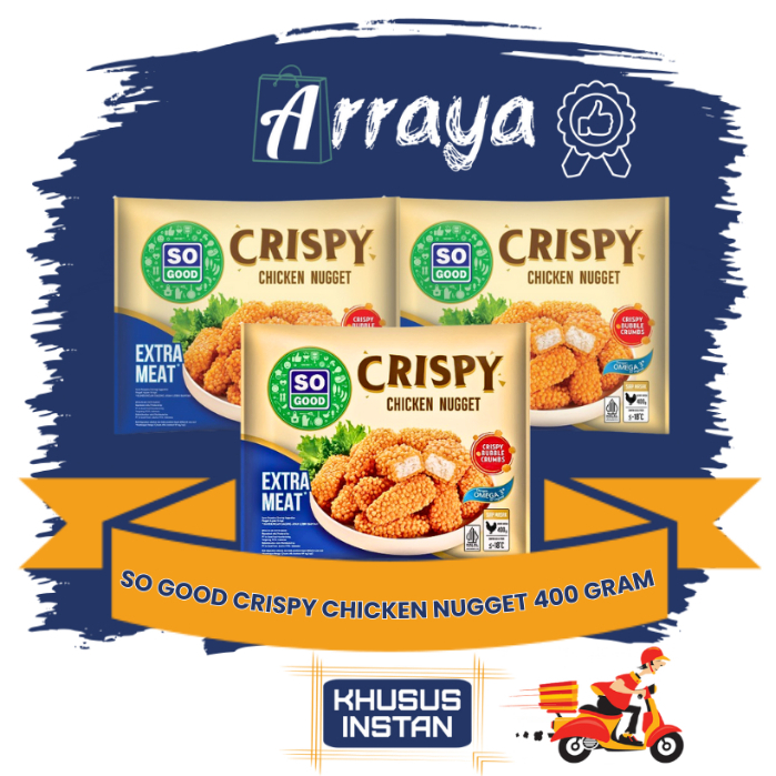

SO GOOD CRISPY CHICKEN NUGGET 400 GRAM - BUBBLE CRUMB