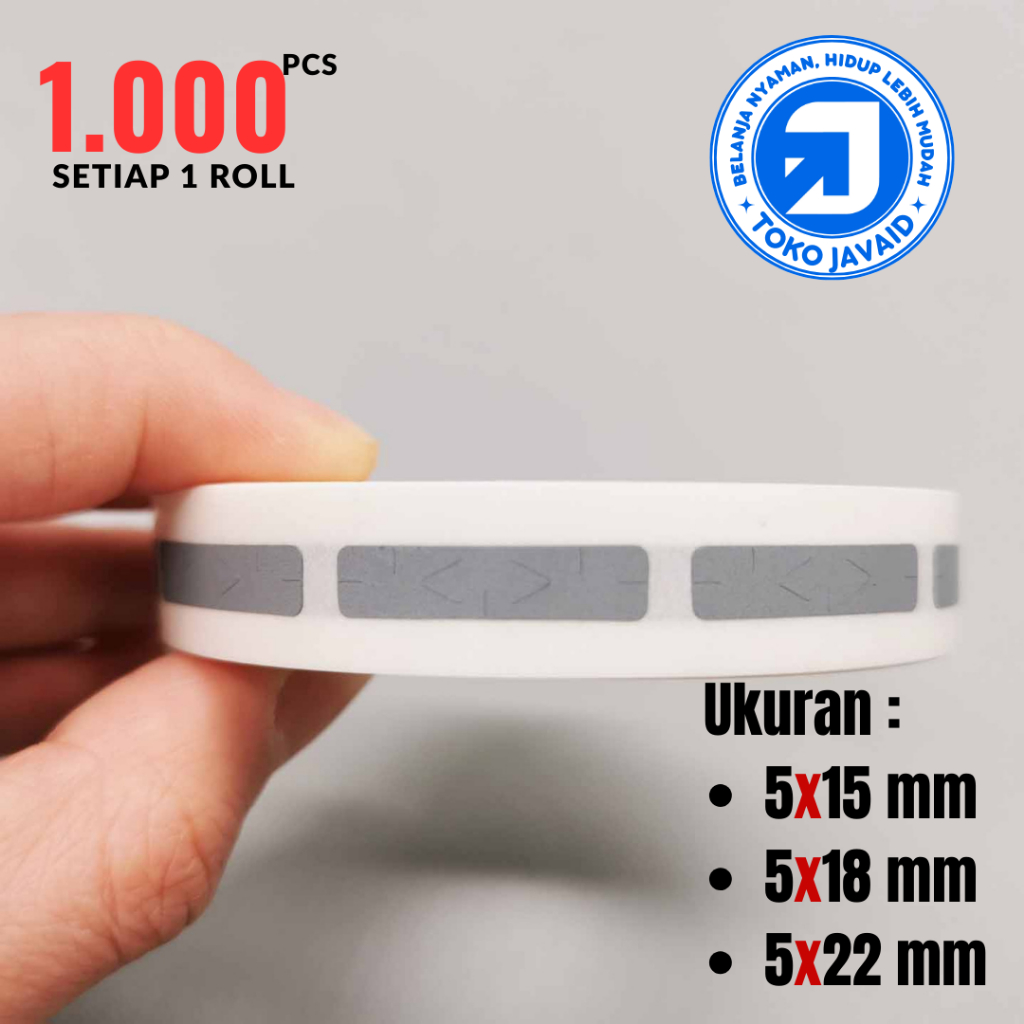 

JAVAID Label Gosok Voucher Stiker Gosok Penutup Voucher Sticker Undian Roll 1000pcs 5mm