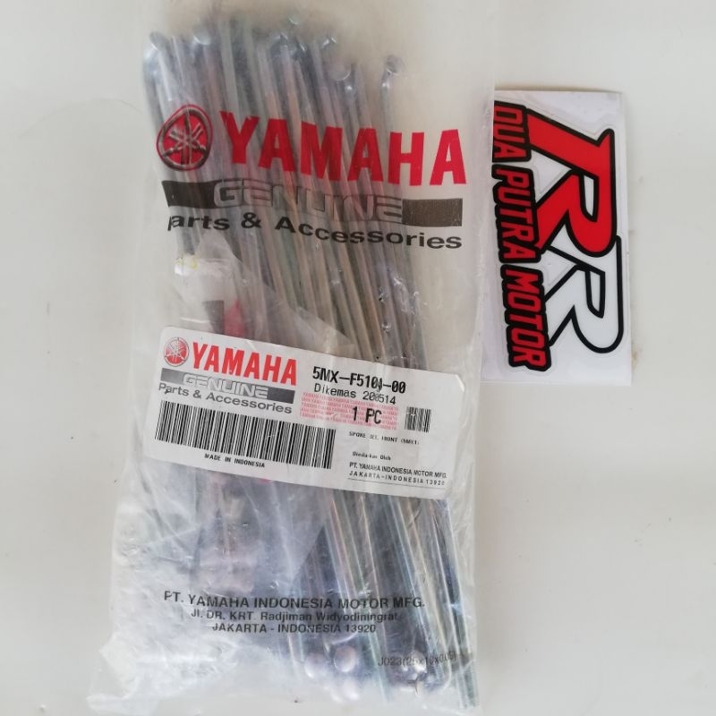 spoke set jari jari jari-jari ruji velg velk velq depan ring 16 r16 original ori yamaha nouvo lele s