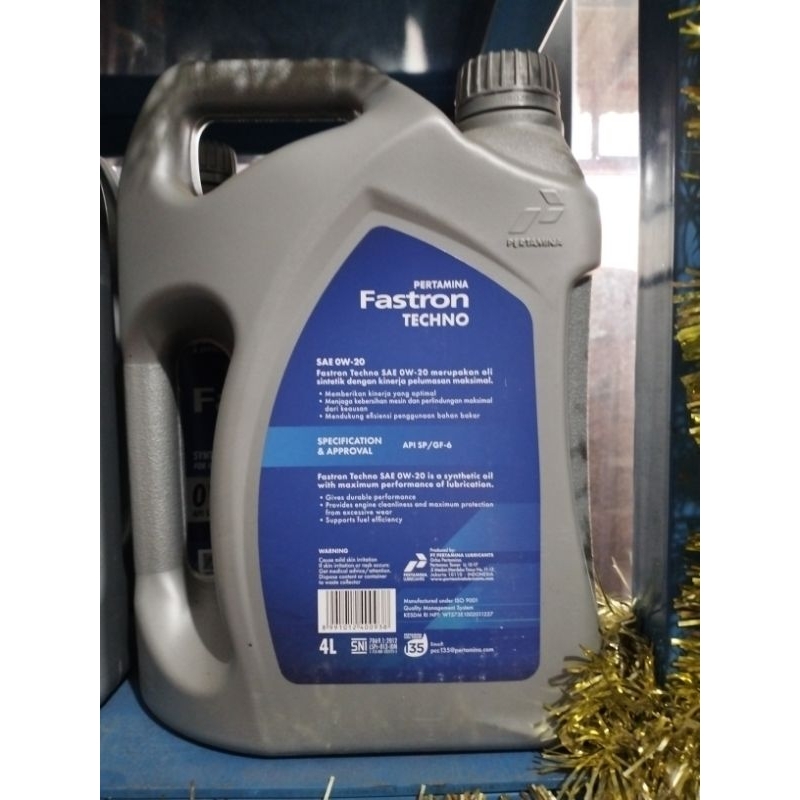 oli Fastron Techno 0w-20 4 liter